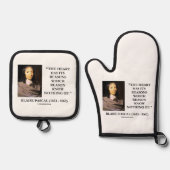 Blaise Pascal Herz Gründe Vernunft Weiß Nichts Von Ofenhandschuh & Topflappen-Set (Vorderseite)