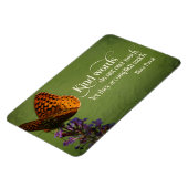 Blaise Pascal Inspiration Zitat "Kind Worte" Magnet (Linke Seite)