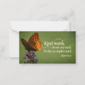 Blaise Pascal Inspiration Zitat "Kind Worte" Mitteilungskarte (Vorderseite)