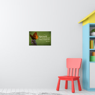 Blaise Pascal Inspiration Zitat "Kind Worte" Poster