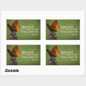 Blaise Pascal Inspiration Zitat "Kind Worte" Rechteckiger Aufkleber (Blatt)