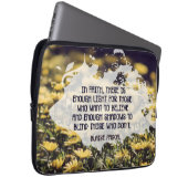 Blaise Pascal inspirierendes Zitat "Im Glauben" Laptopschutzhülle (Vorne Rechts)