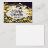 Blaise Pascal inspirierendes Zitat "Im Glauben" Mitteilungskarte (Vorne/Hinten)