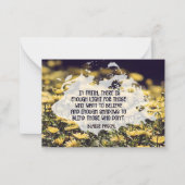 Blaise Pascal inspirierendes Zitat "Im Glauben" Mitteilungskarte (Vorderseite)