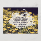 Blaise Pascal inspirierendes Zitat "Im Glauben" Postkarte (Vorderseite)