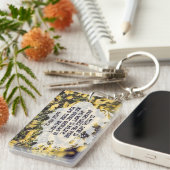 Blaise Pascal inspirierendes Zitat "Im Glauben" Schlüsselanhänger (Vorderseite rechts)