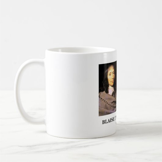 Blaise Pascal kommen zu der attraktiven Kaffeetasse (Links)