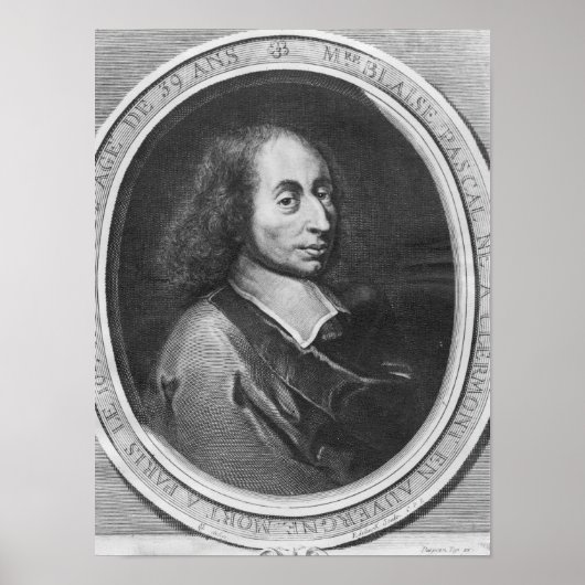 Blaise Pascal Poster (Vorne)