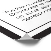 Blaise Pascal Poster (Ecke)