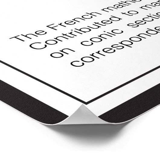 Blaise Pascal Poster (Ecke)