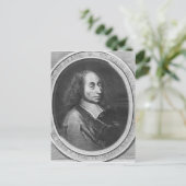 Blaise Pascal Postkarte (Stehend Vorderseite)
