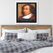 Blaise Pascal & Religious Evil Quote Canvas Print Leinwanddruck (Insitu (Schlafzimmer))