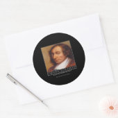 Blaise Pascal Religious Evil Zitat Runder Aufkleber (Umschlag)