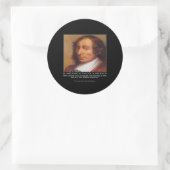 Blaise Pascal Religious Evil Zitat Runder Aufkleber (Tasche)