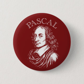 Blaise Pascal Rundstecker Button