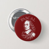 Blaise Pascal Rundstecker Button (Vorne & Hinten)