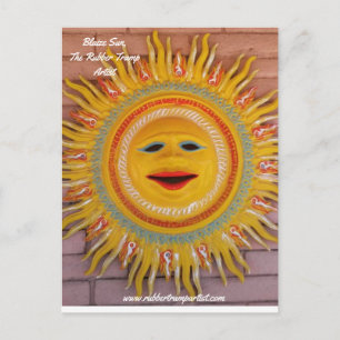 Blaize Sun die Rubber Tramp Artist Postcard Postkarte