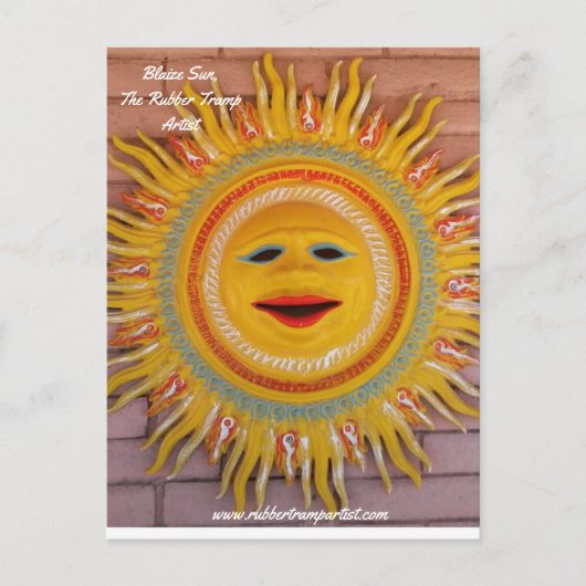 Blaize Sun die Rubber Tramp Artist Postcard Postkarte (Vorderseite)