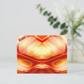 BLAKE ~ 3D Fraktal Design Muster ~ Postkarte (Stehend Vorderseite)
