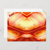 BLAKE ~ 3D Fraktal Design Muster ~ Postkarte (Vorne/Hinten)