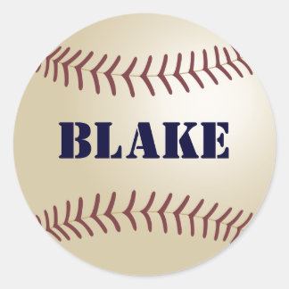Blake Baseball-Aufkleber / Siegel Runder Aufkleber