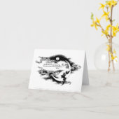 Blake Bat Quote Karte (Gelbe Blume)