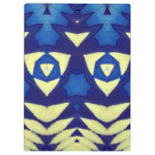 BLAKE ~ Blau- und Cremedesign Klemmbrett (Rückseite)