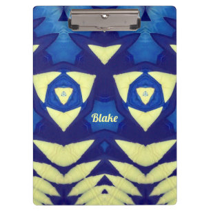 BLAKE ~ Blau- und Cremedesign Klemmbrett