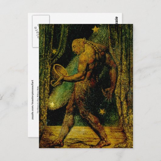 Blake Ghost eines Flea Fine Art Postkarte (Vorne/Hinten)