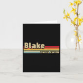 Blake Gift Name Personalisiert Geburtstag Funny Ch Karte (Gelbe Blume)