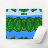 BLAKE ~ Green Blue White ALIEN INVASY ~ Mousepad (Mit Mouse)