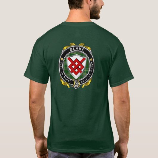 Blake Irish Shield Adult T - Shirt (Rückseite)