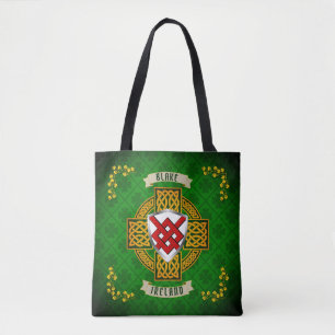Blake Irish Shield & Celtic Cross Personalisiert Tasche