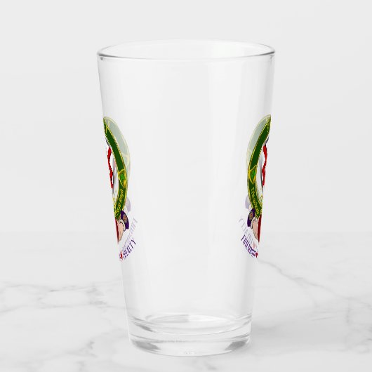 Blake Irish Shield & Claddagh Beer Glas (Links)