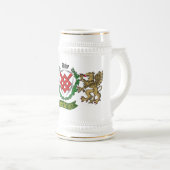 Blake Irish Shield Personalisiert Bierglas (VorderseiteRechts)