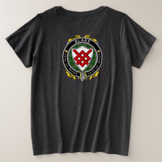 Blake Irish Shield Women's Plus T - Shirt (Design Rückseite)