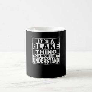 BLAKE Nachname Personalisiertes Geschenk Kaffeetasse