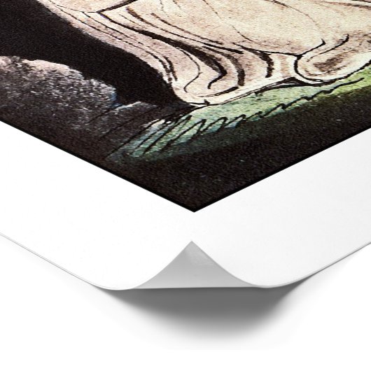 Blake Poster Print: Wenn die Morgenstars sang... (Ecke)