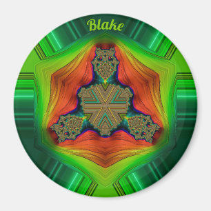 BLAKE ~ Shades Lila, grün, rot und orange Magnet