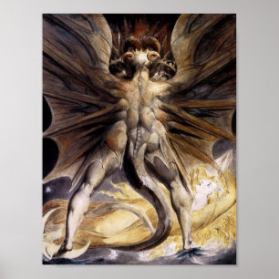 BLAKE The Great Red Dragon and the Woman Clothed i Poster