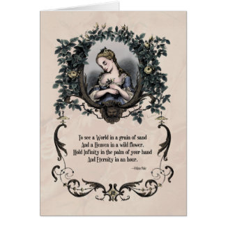 Blake "To See a World" Viktorianische Kunstkarte