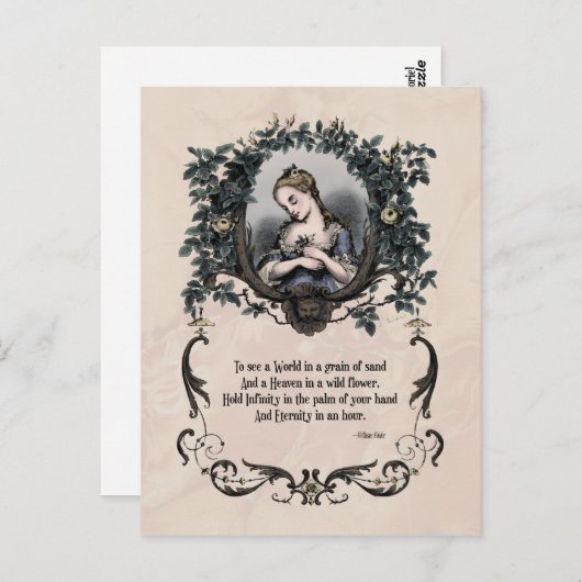 Blake "To See a World" Viktorianische Postkarte (Vorne/Hinten)