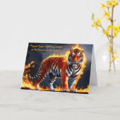 Blake Tyger! Tyger! Grußkarte Karte (Gelbe Blume)