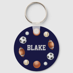 Blake World of Sports Name Schlüsselanhänger - Nav