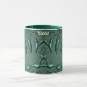 BLAKE ~ Zany 3D Fraktal ~ Green 3D Tasse (Zentrum)