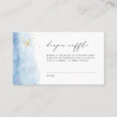 BLAKELY Dusty Blue Watercolor Diaper Raffel Ticket (Vorderseite)