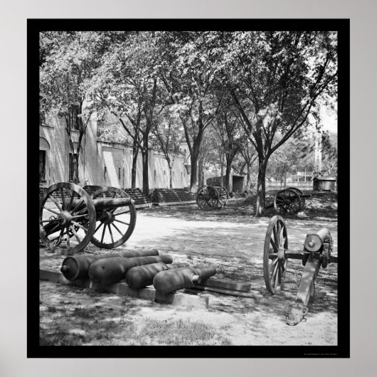 Blakely Guns and Ammunition in Charleston 1865 Poster (Vorne)