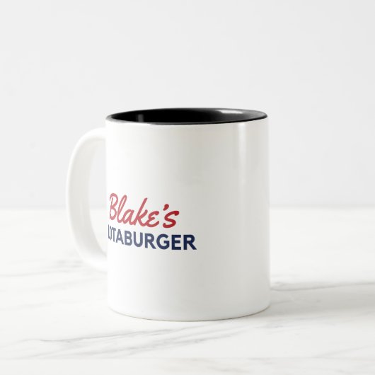 Blake's Lotaburger Zweifarbige Tasse (Vorderseite Links)