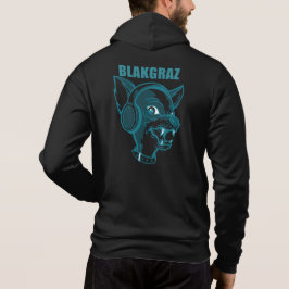Blakgraz Lucy der Hund mit Kopfhörer Hoodie