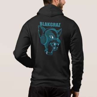 Blakgraz Lucy der Hund mit Kopfhörer Hoodie